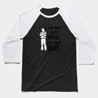 Anti Social Baseball T-Shirt